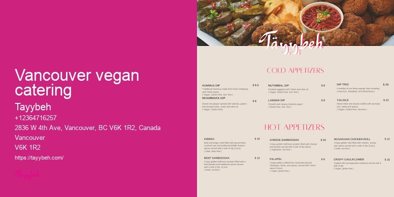 Mouth-Watering Syrian Food Vancouver