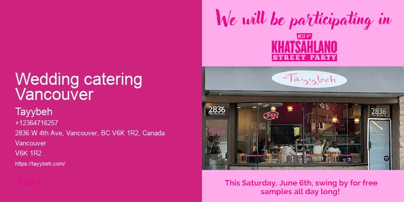 Vancouver catering for intimate dinners