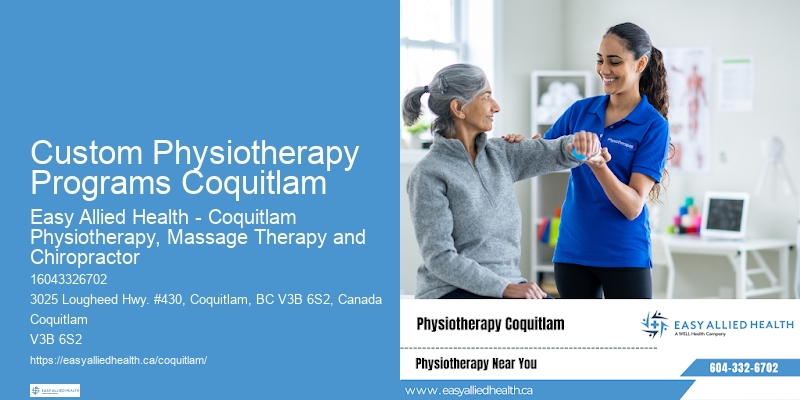 Custom Physiotherapy Programs Coquitlam Certified Physical Therapy Experts