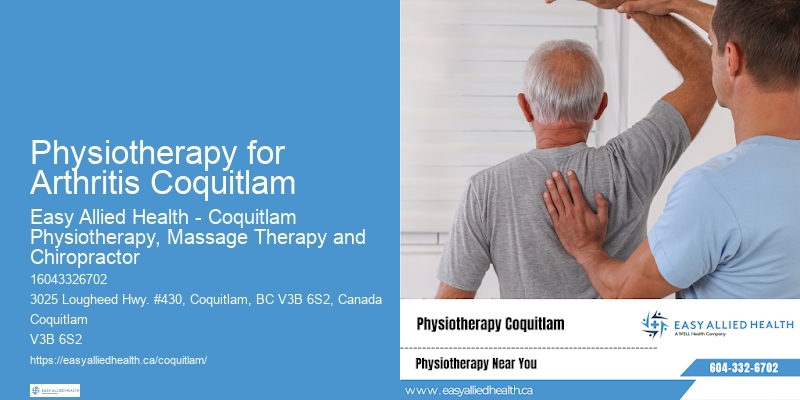 Physiotherapy for Arthritis Coquitlam Specialized Physiotherapy Services
