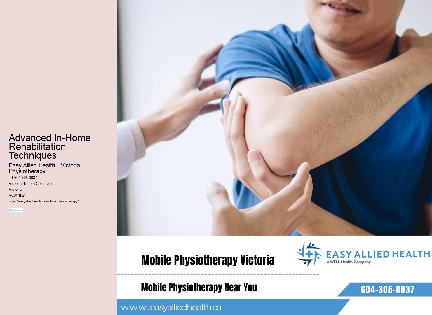 Personalized physiotherapy at home Victoria