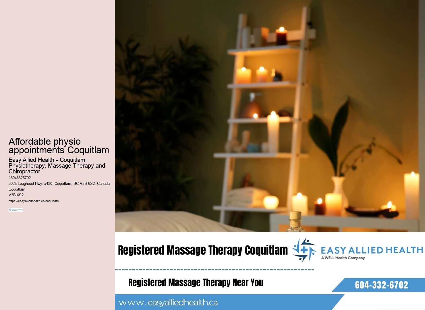 Premier physiotherapy services Coquitlam