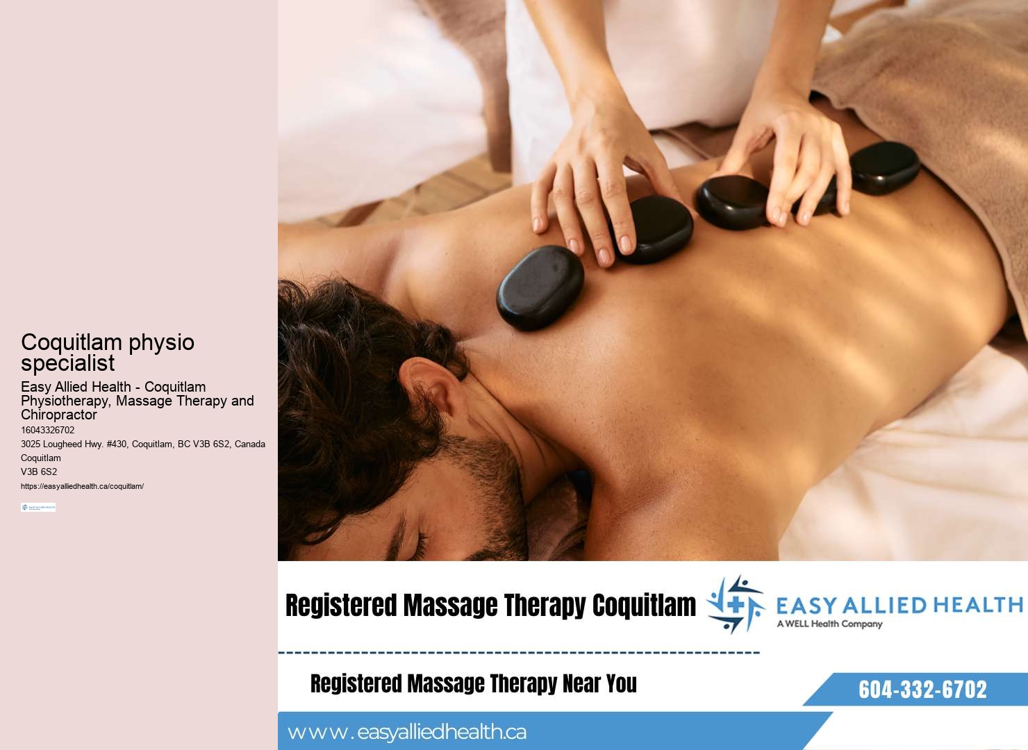 Leading physiotherapy clinic in Coquitlam