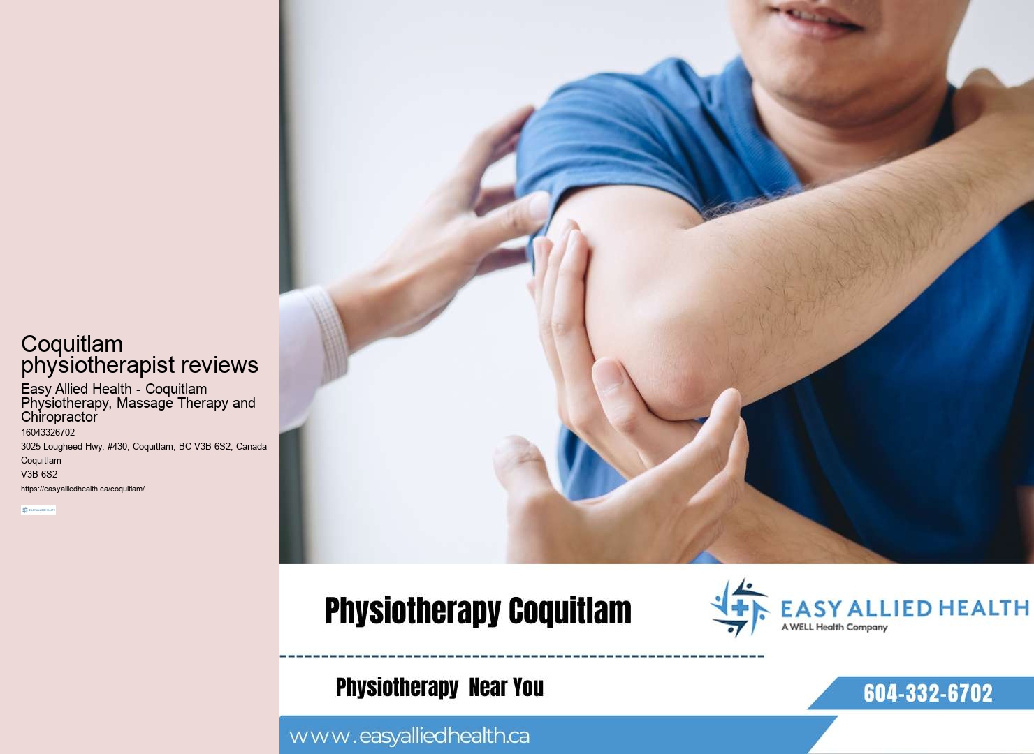 TMJ pain relief physiotherapy Coquitlam