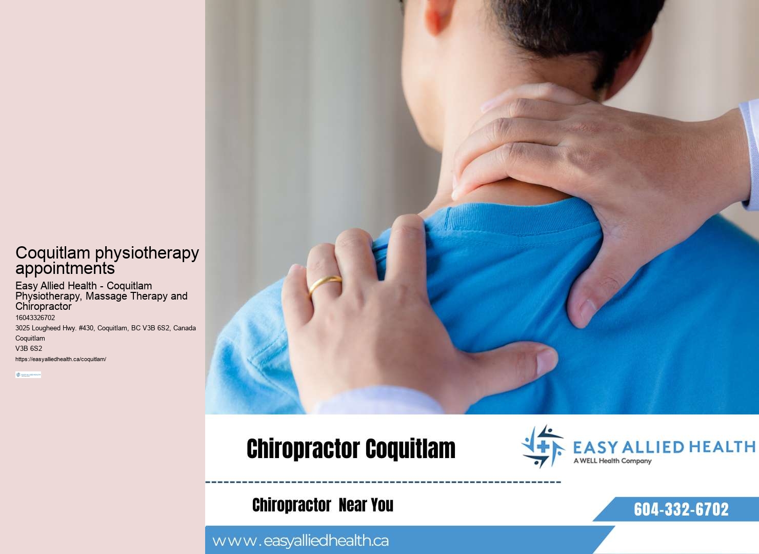 Coquitlam physiotherapy for musculoskeletal issues