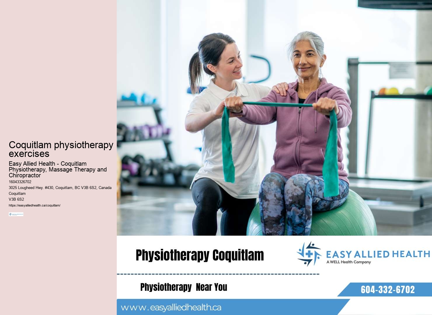 Premier physiotherapy services Coquitlam