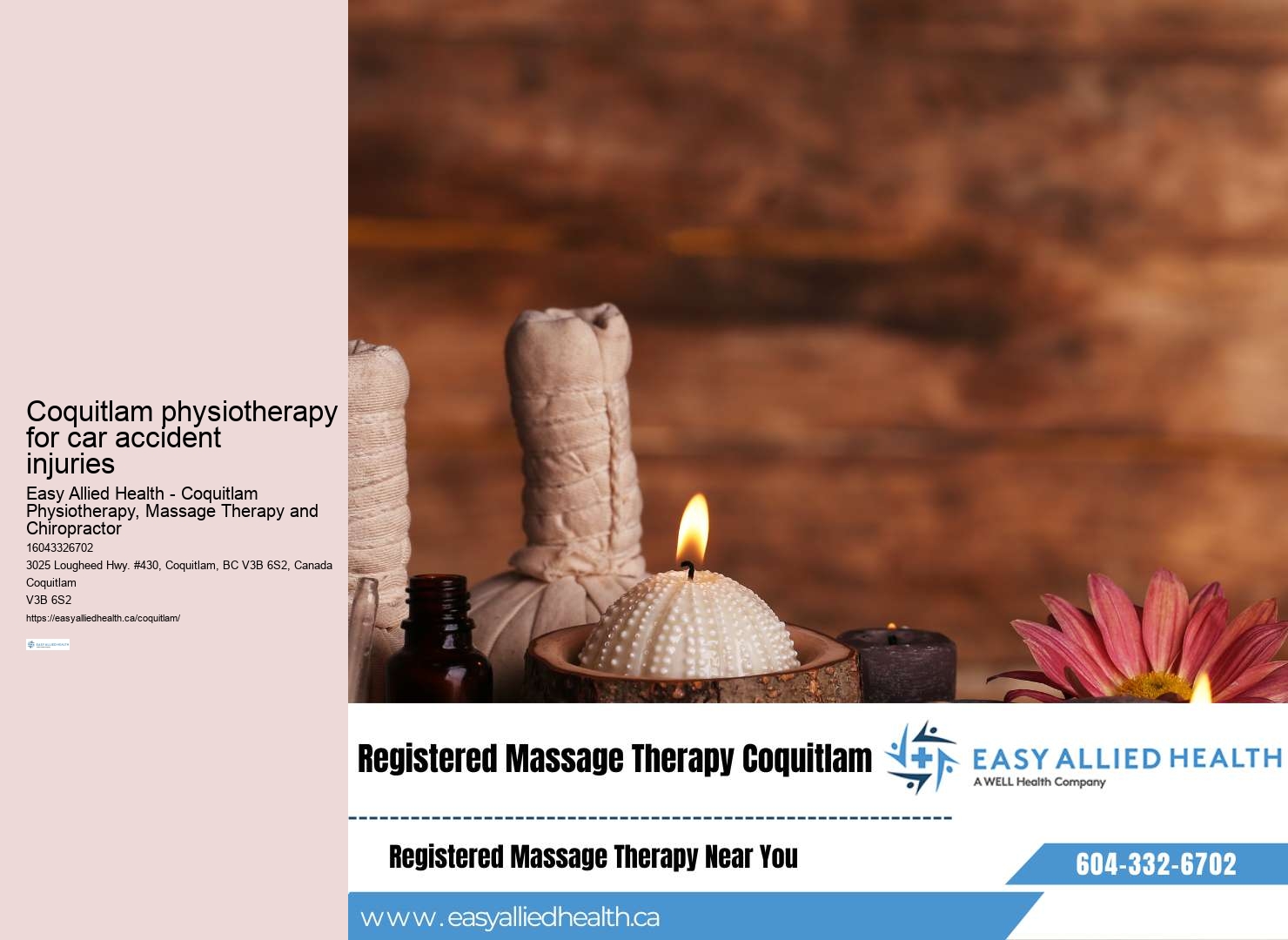 TMJ physical therapy clinics Coquitlam