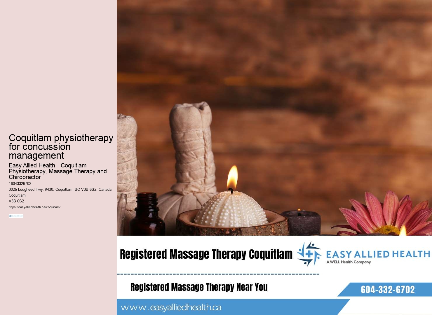 Quality TMJ rehabilitation services Coquitlam
