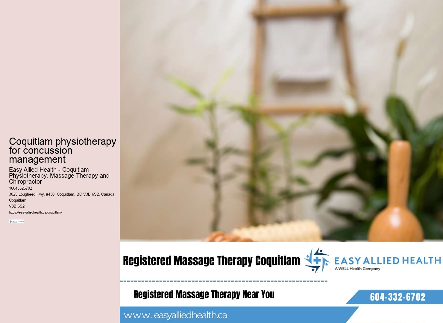 Coquitlam physiotherapy for holistic care