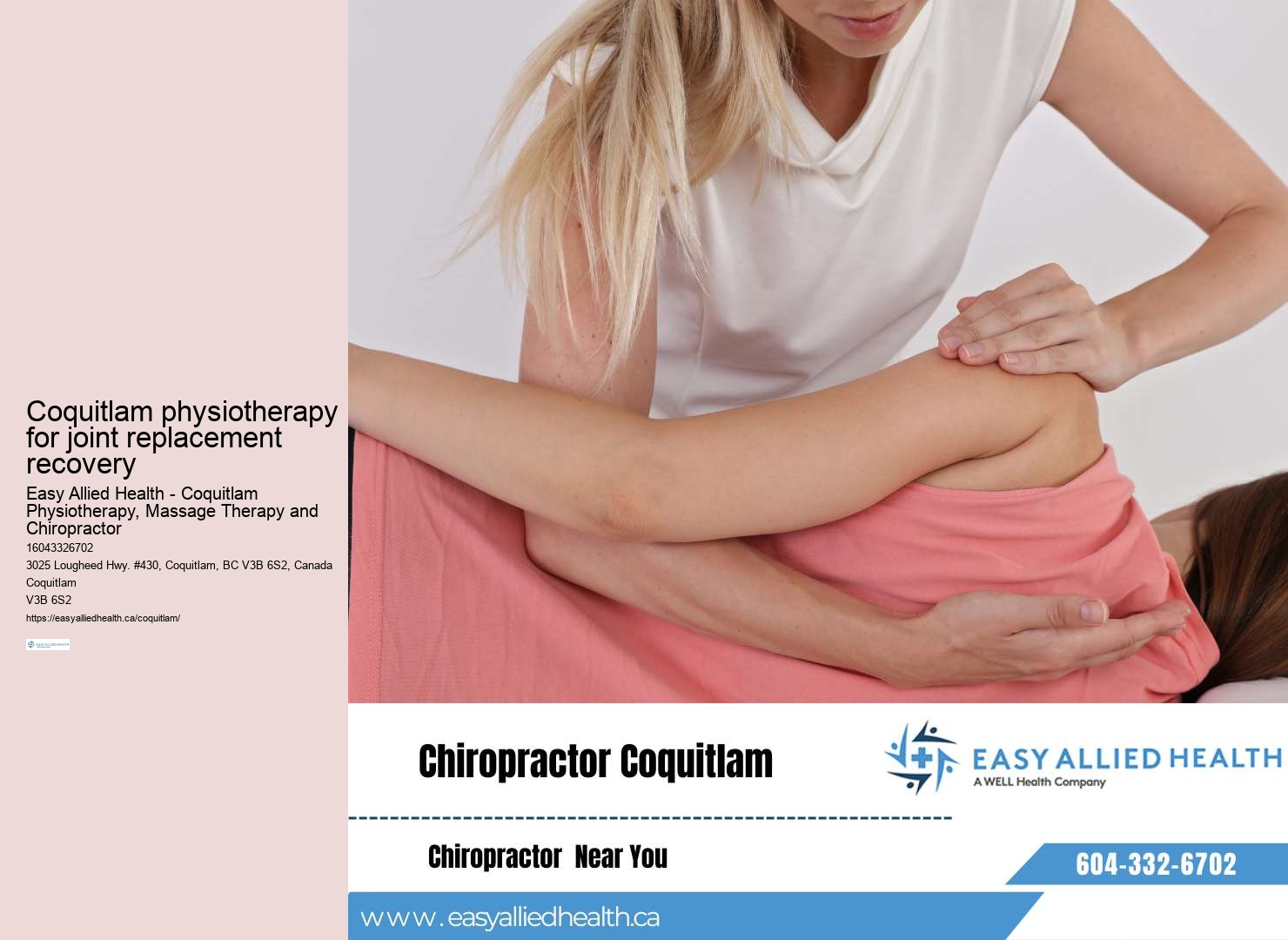 Advanced physiotherapy techniques Coquitlam