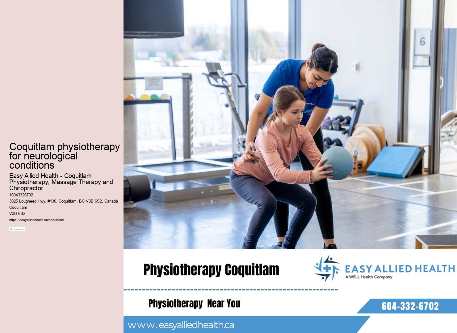 Coquitlam physiotherapy for seniors