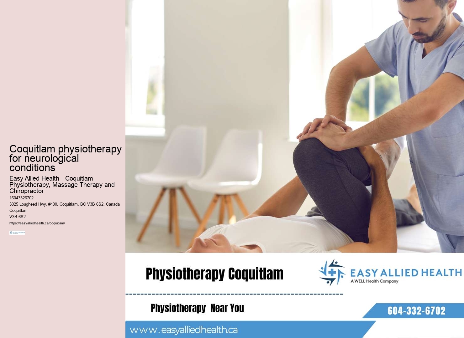 Coquitlam physiotherapy for lymphedema