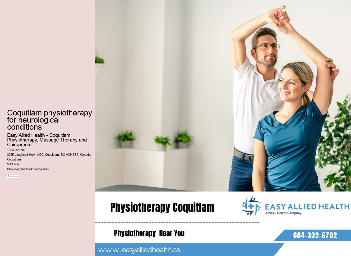 Physiotherapy options for knee pain Coquitlam