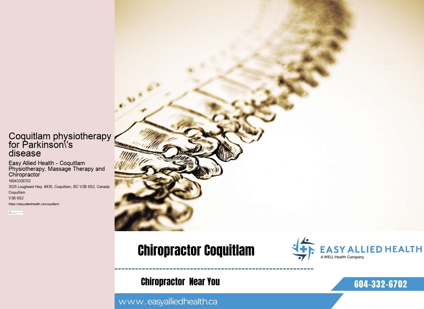 Quality physiotherapy care Coquitlam