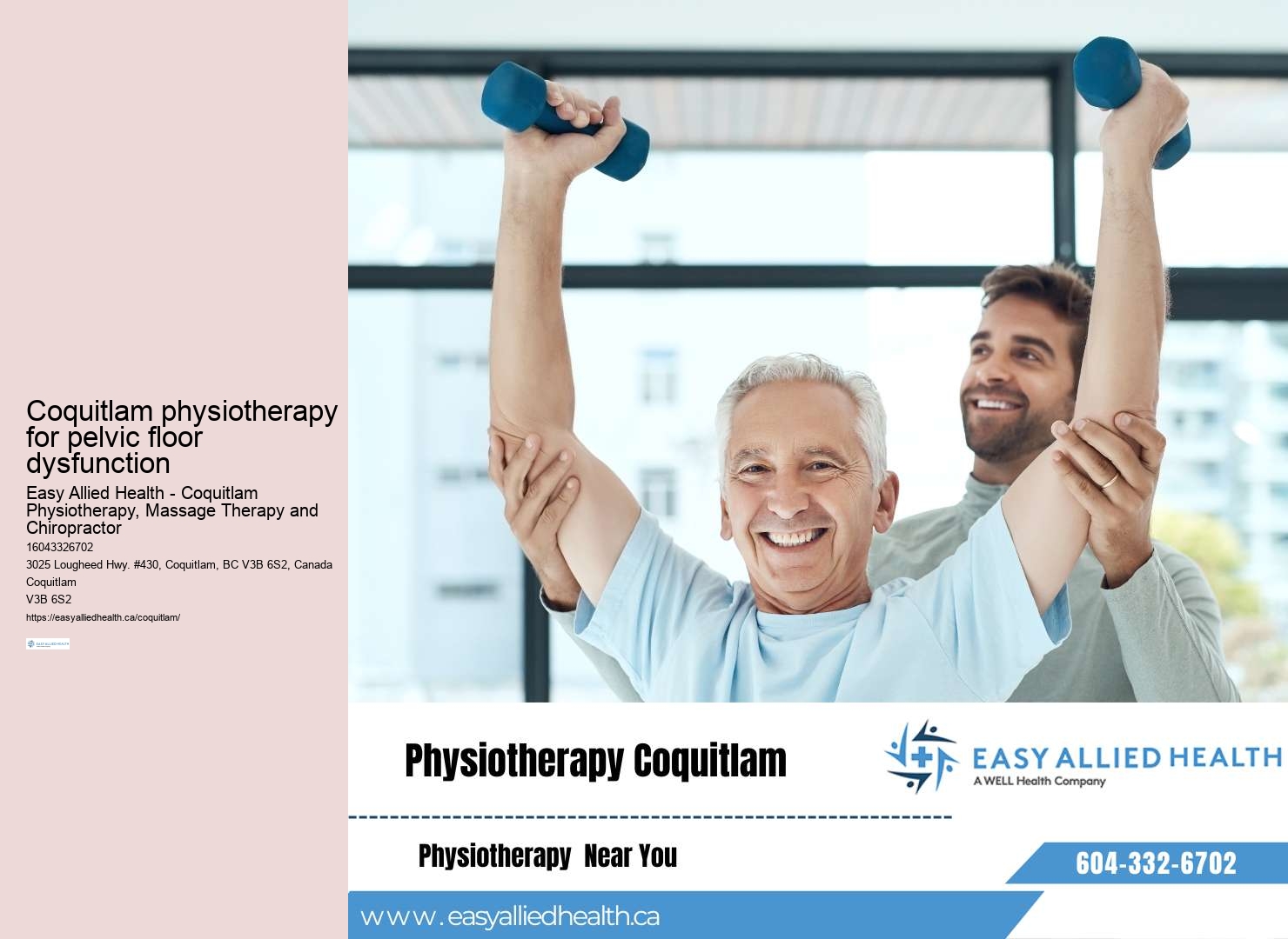Coquitlam physiotherapy for spinal stenosis