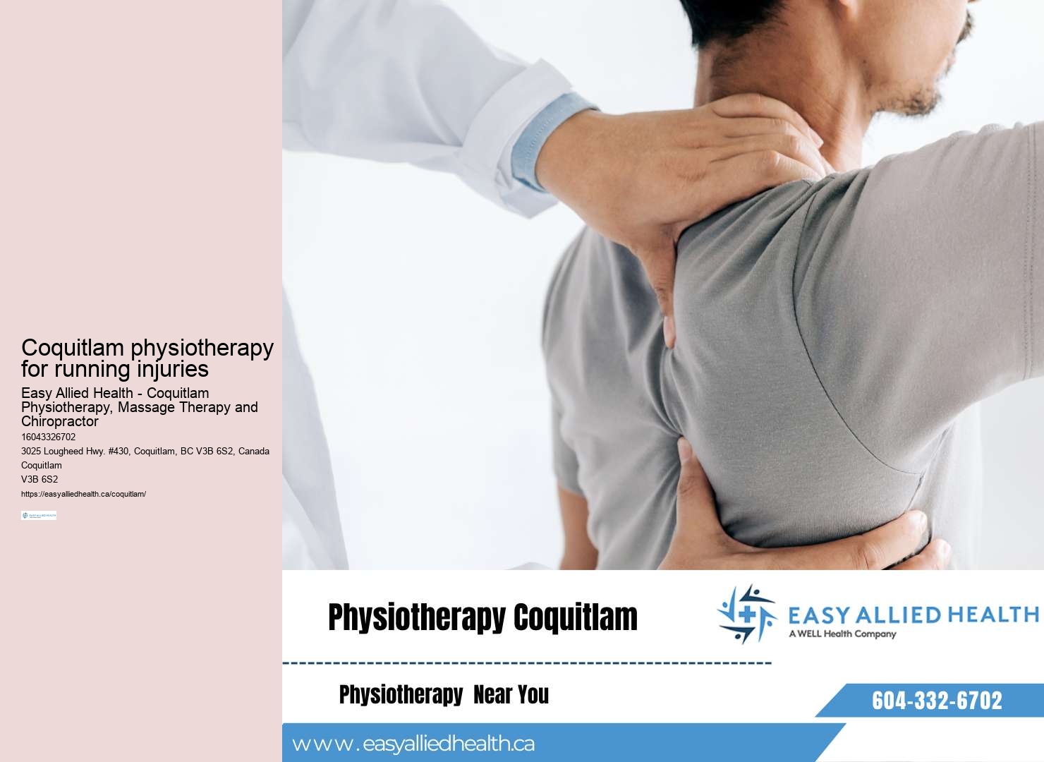 TMJ specialist physiotherapist Coquitlam