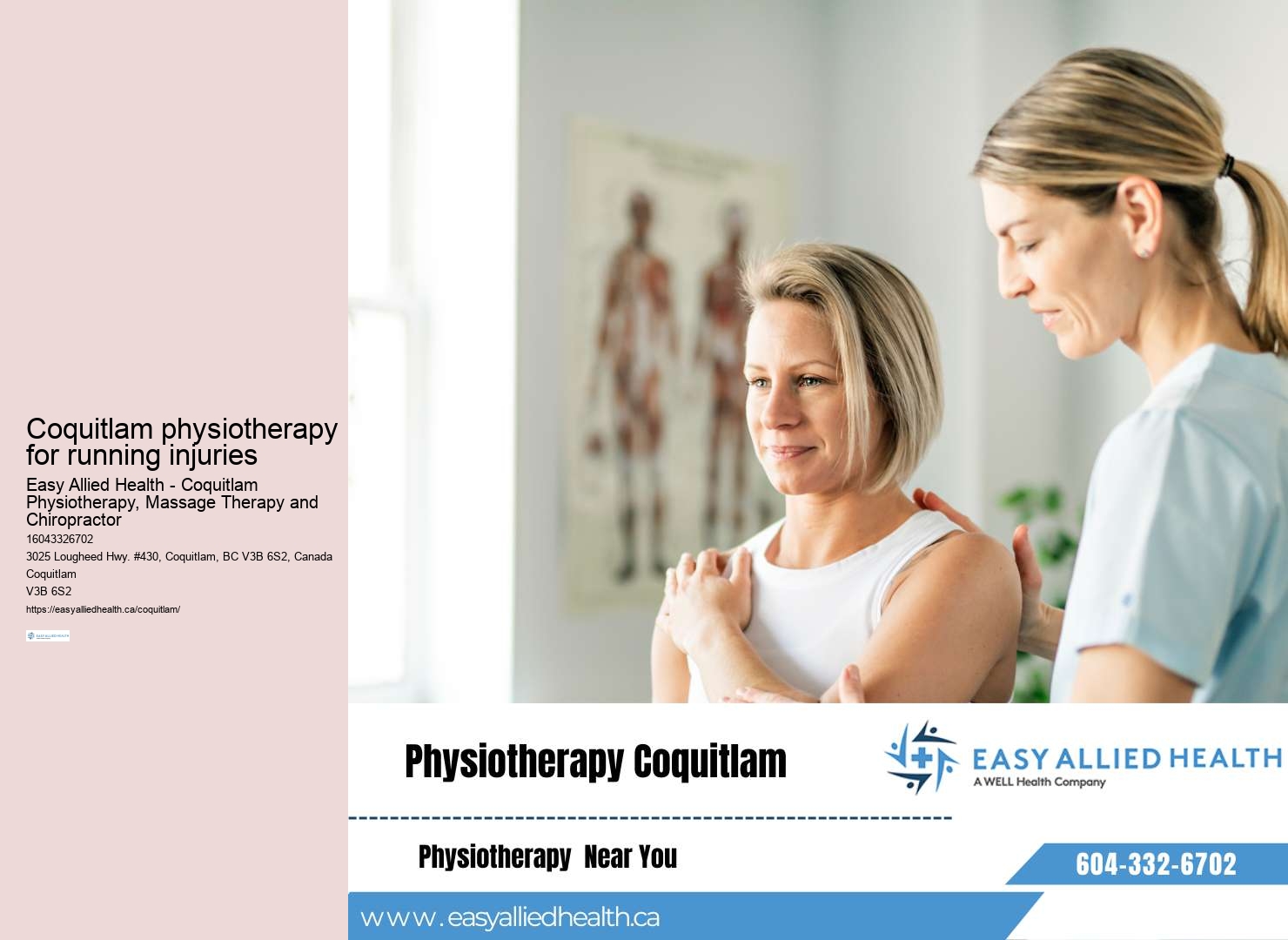Advanced physiotherapy treatments Coquitlam
