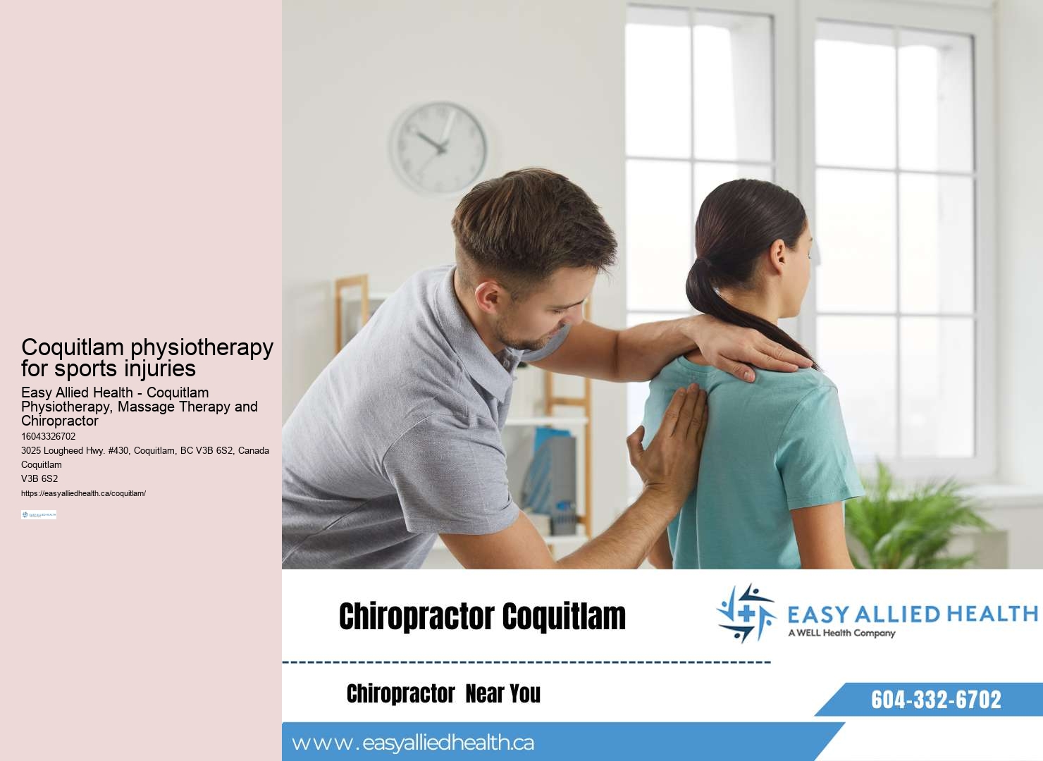 Coquitlam physiotherapy for children