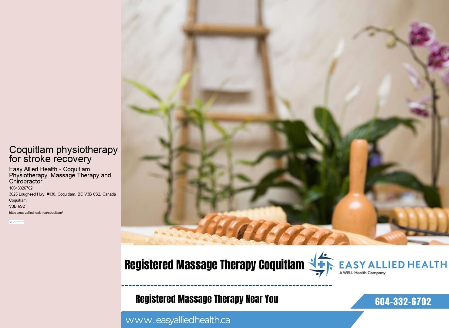 Exceptional physiotherapy services Coquitlam
