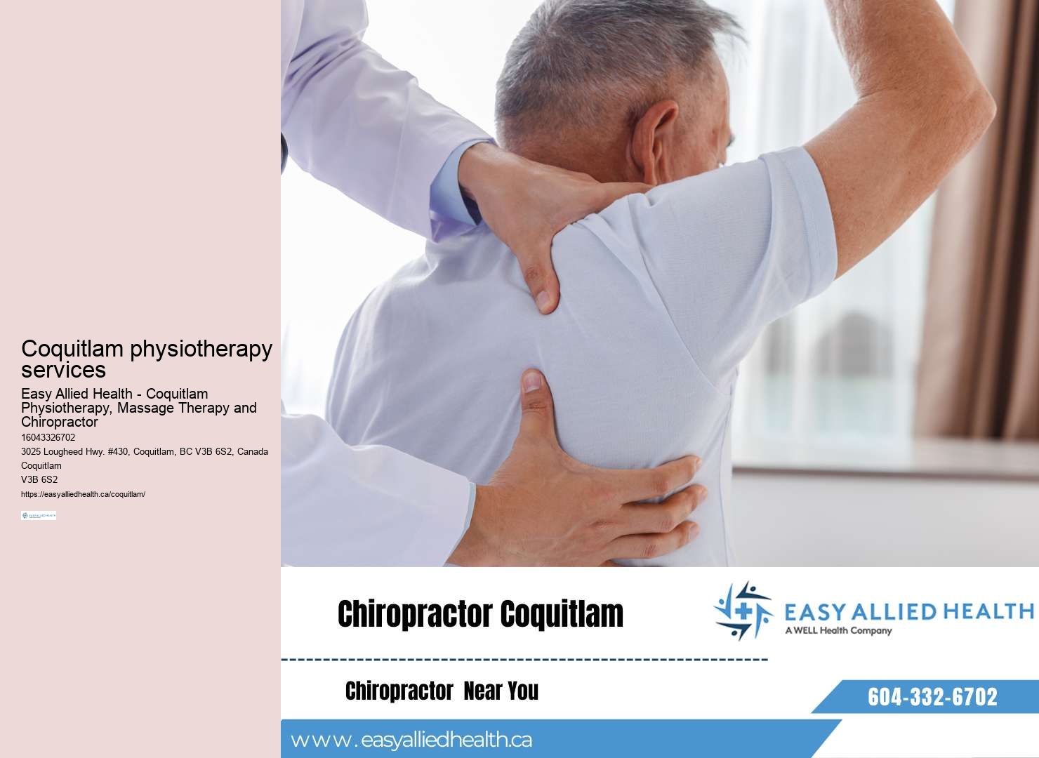 TMJ physical therapy clinics Coquitlam