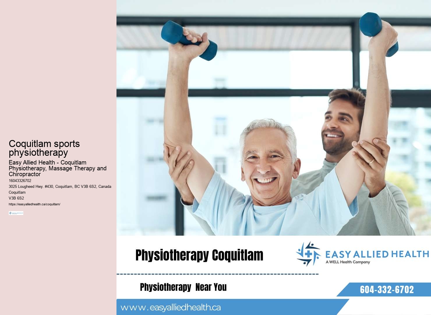 Coquitlam physiotherapy exercises