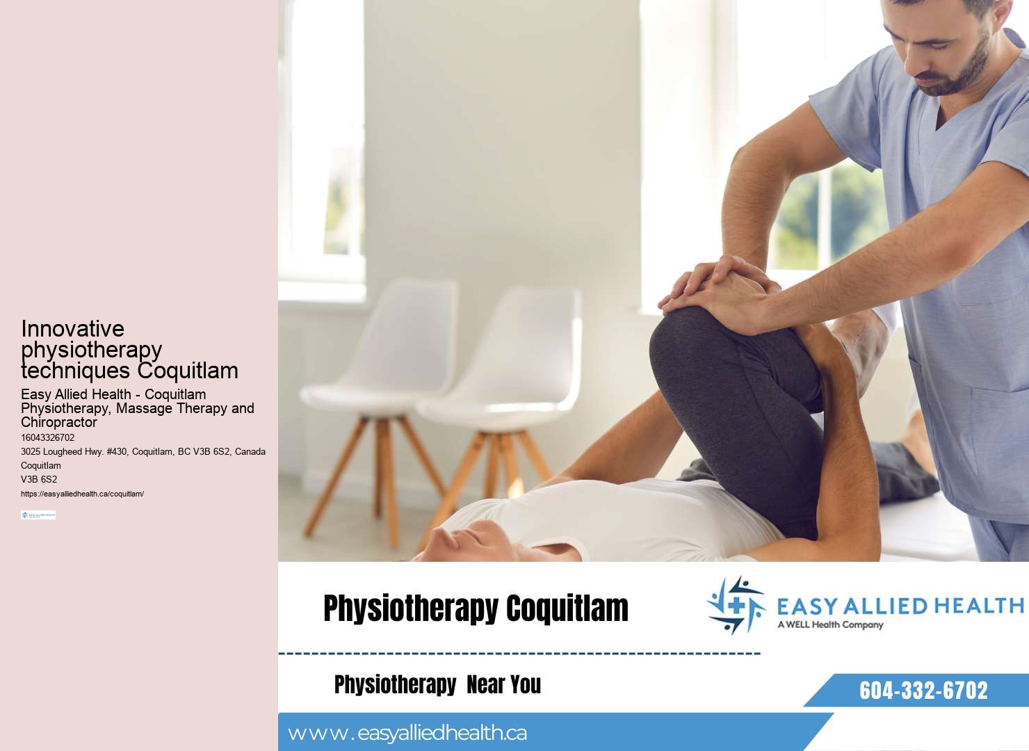 Leading-edge physiotherapy Coquitlam