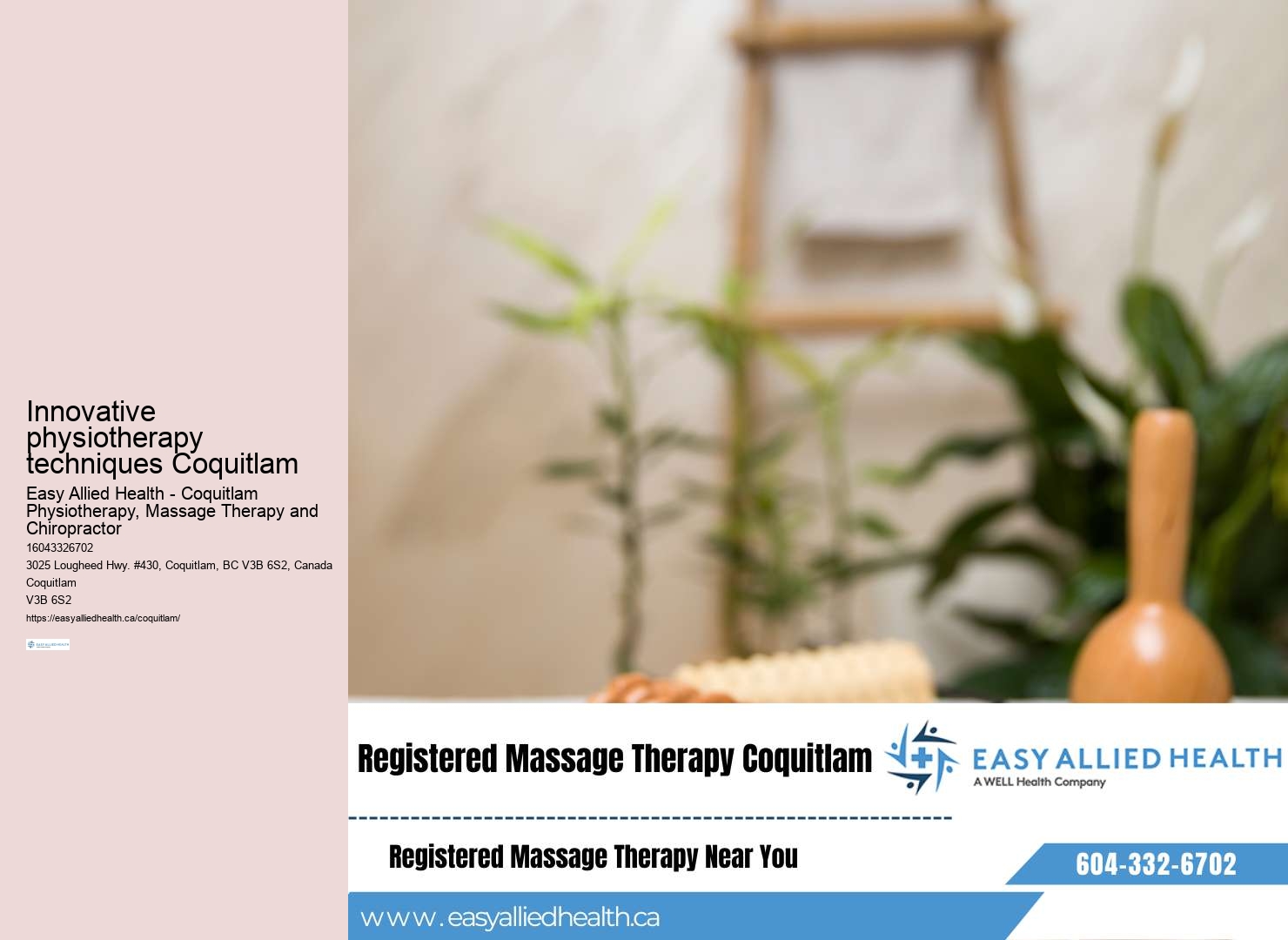Experienced physiotherapy clinics for knee pain Coquitlam