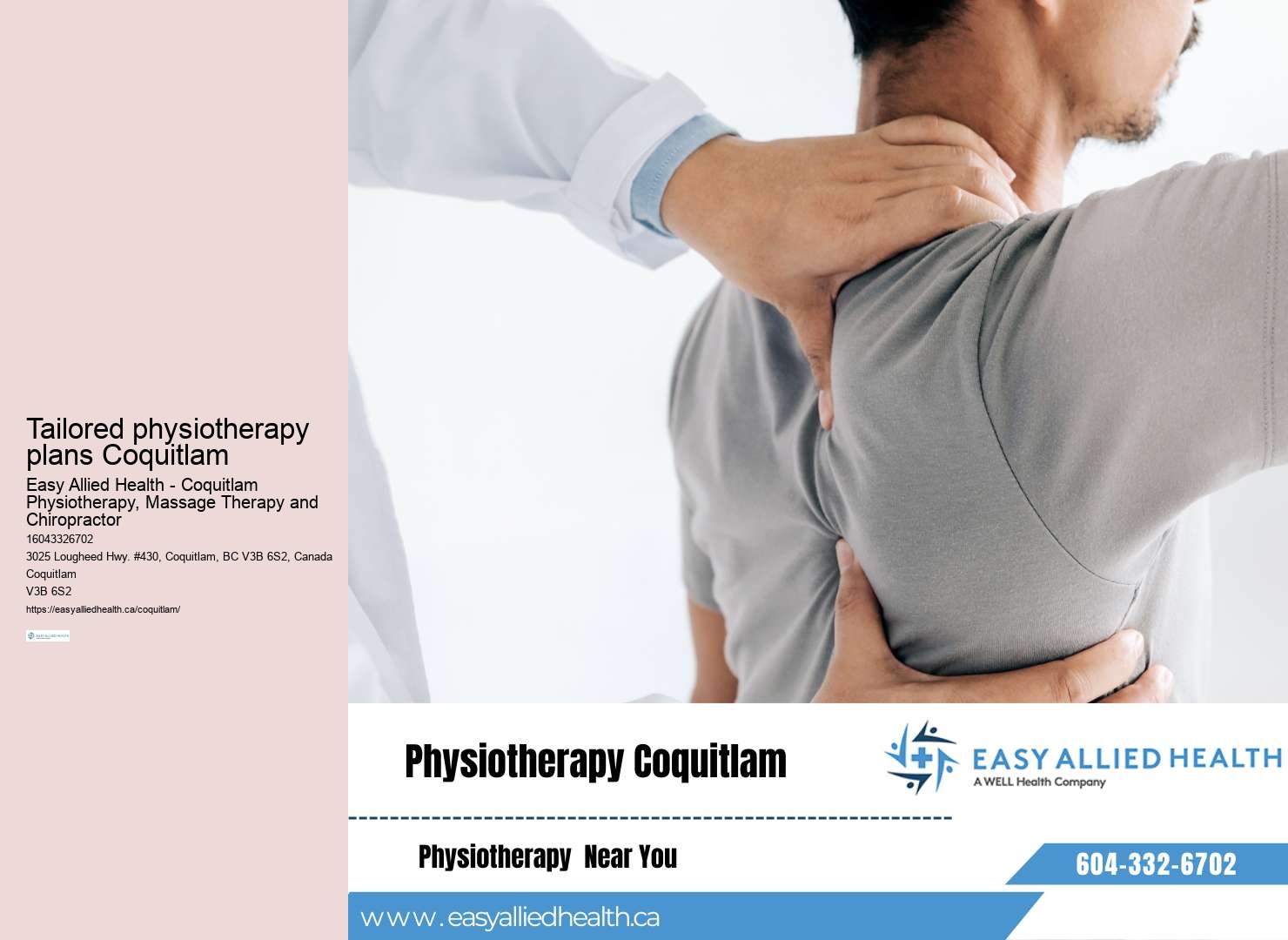 Child physiotherapy services Coquitlam