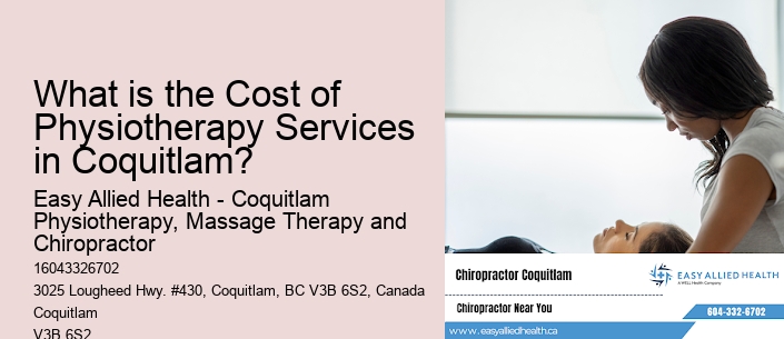 What is the Cost of Physiotherapy Services in Coquitlam?
