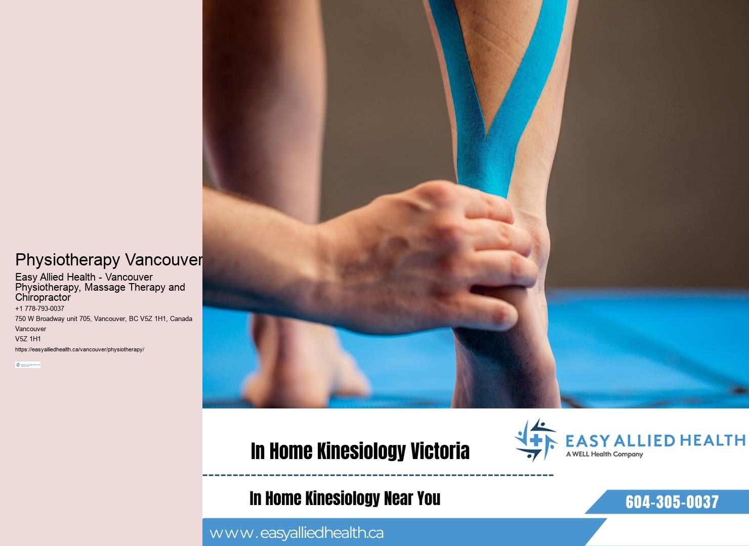 Telehealth physiotherapy Vancouver
