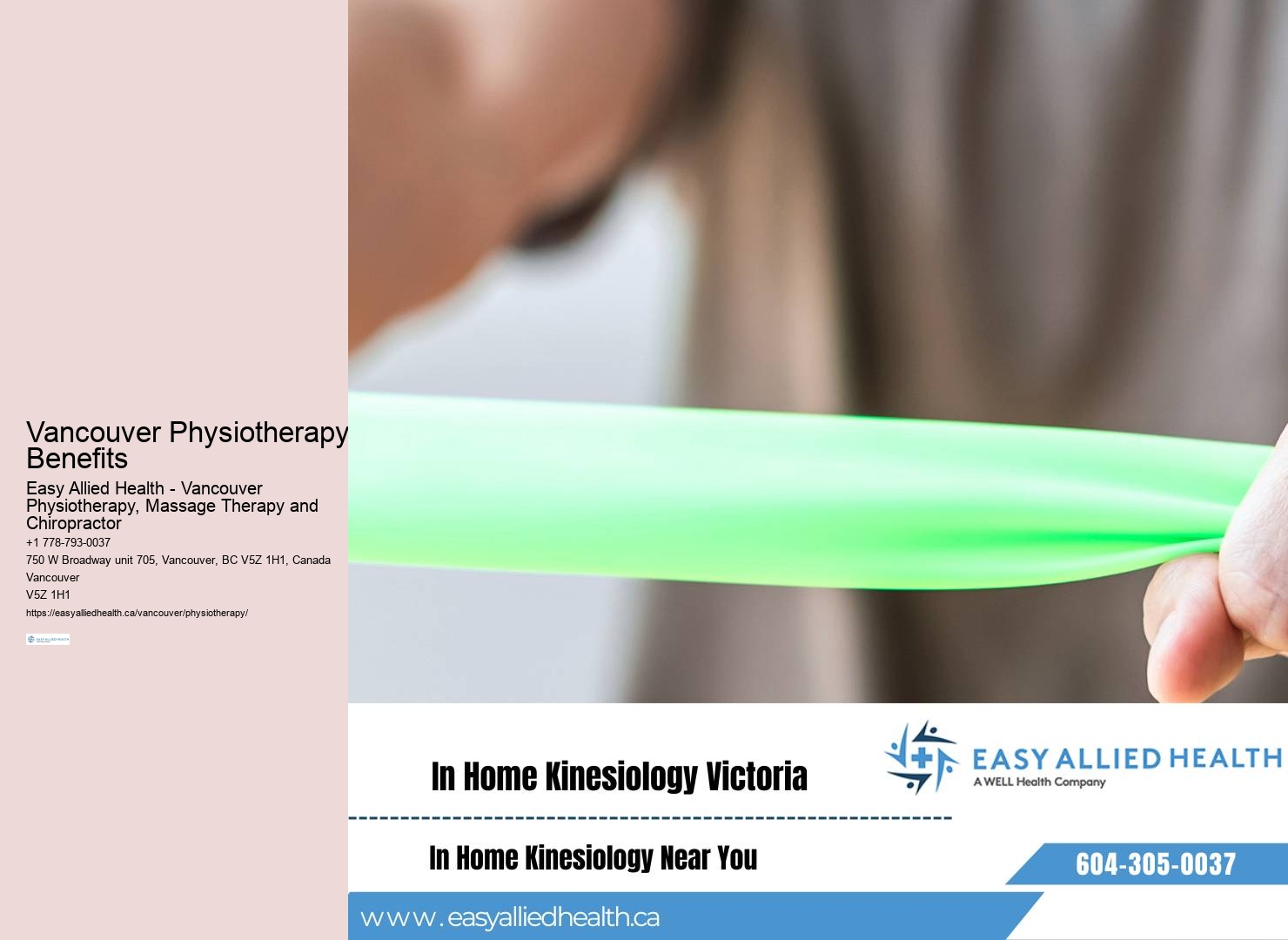 Vancouver physiotherapy cost