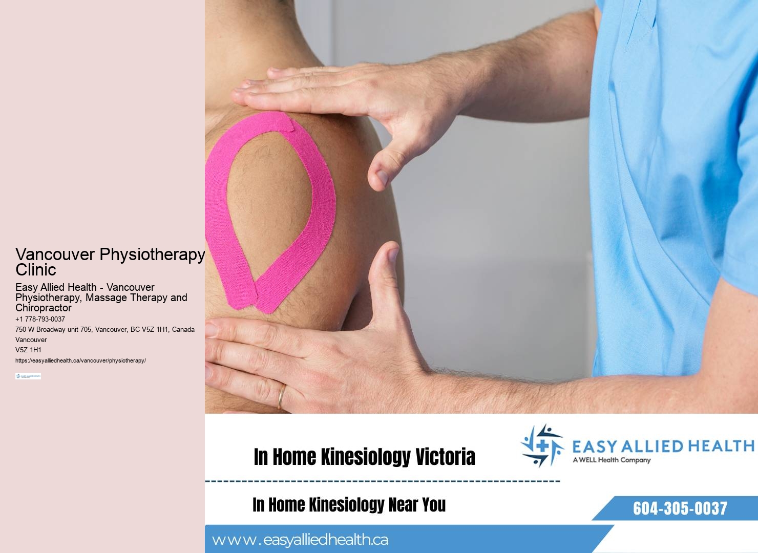 Vancouver physiotherapy for acute pain