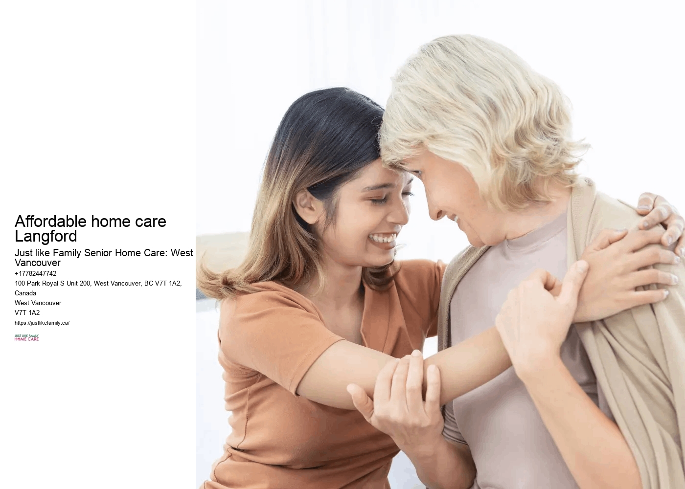 Affordable home care Langford family home care support