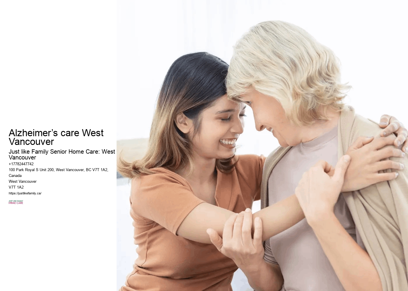 Home care agency Alzheimer’s care West Vancouver