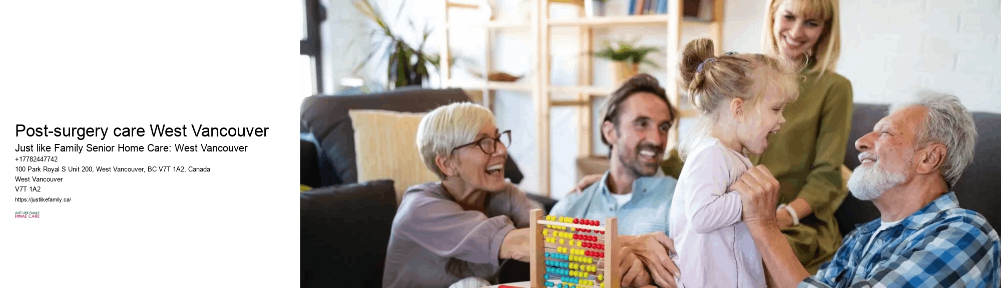 home support Post-surgery care West Vancouver