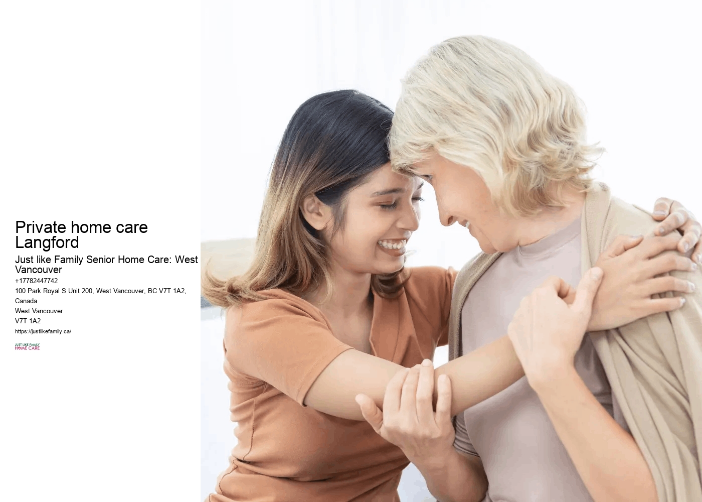 Home care for elderly Private home care Langford