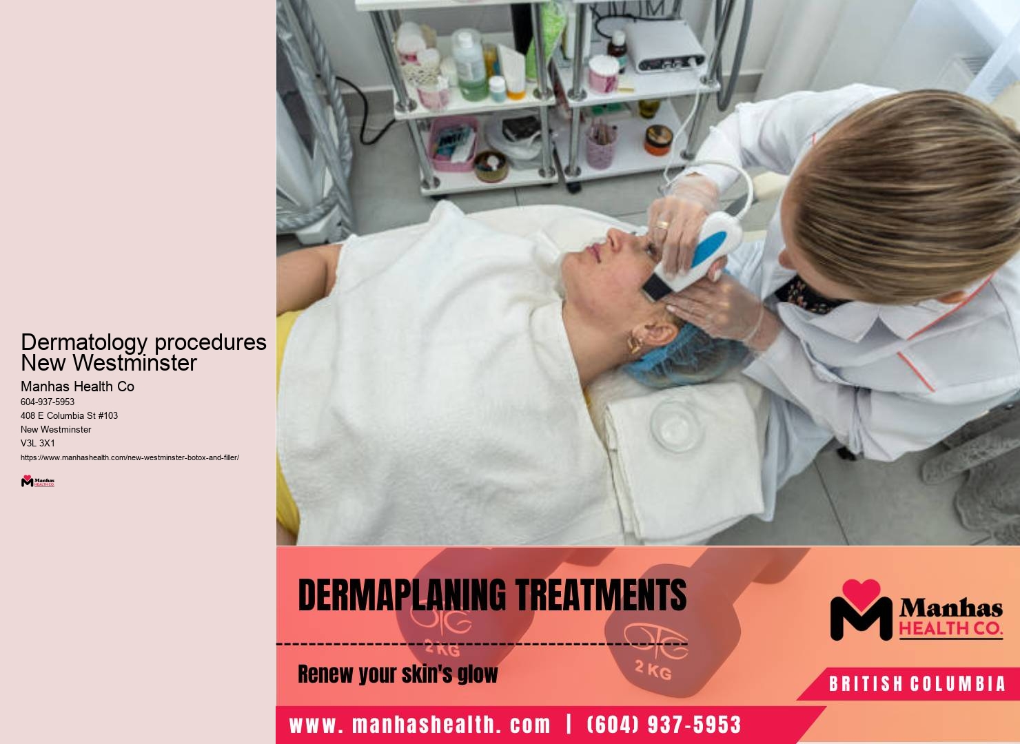 Non-surgical facial treatments New Westminster