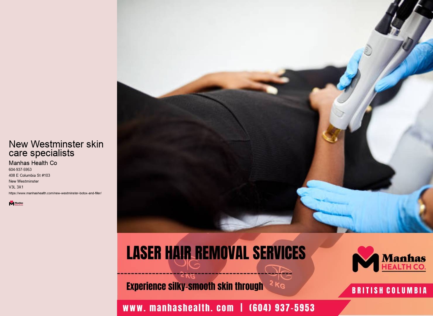 Botox for forehead lines New Westminster