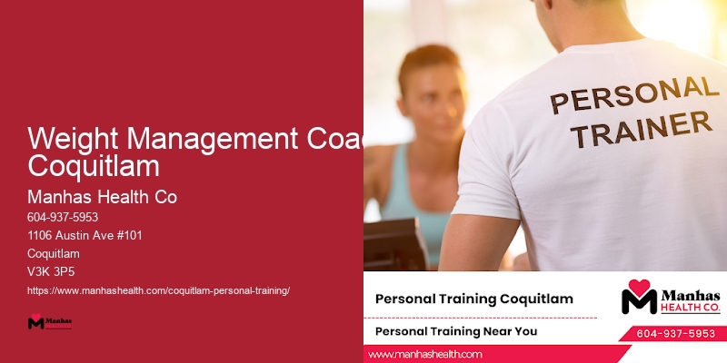 Private Personal Trainer Weight Management Coach Coquitlam