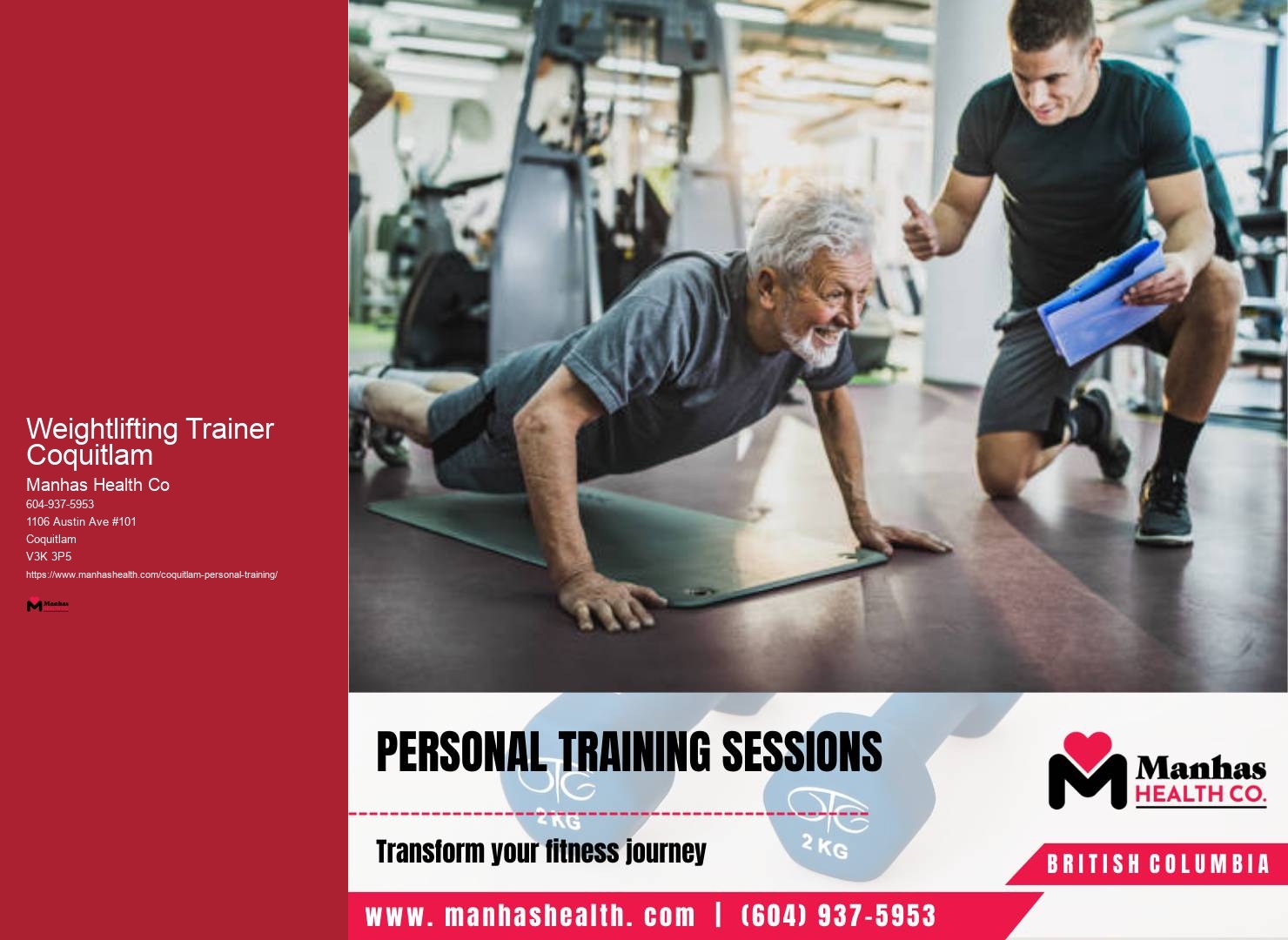 Weightlifting Trainer Coquitlam Personal Trainer Online Packages