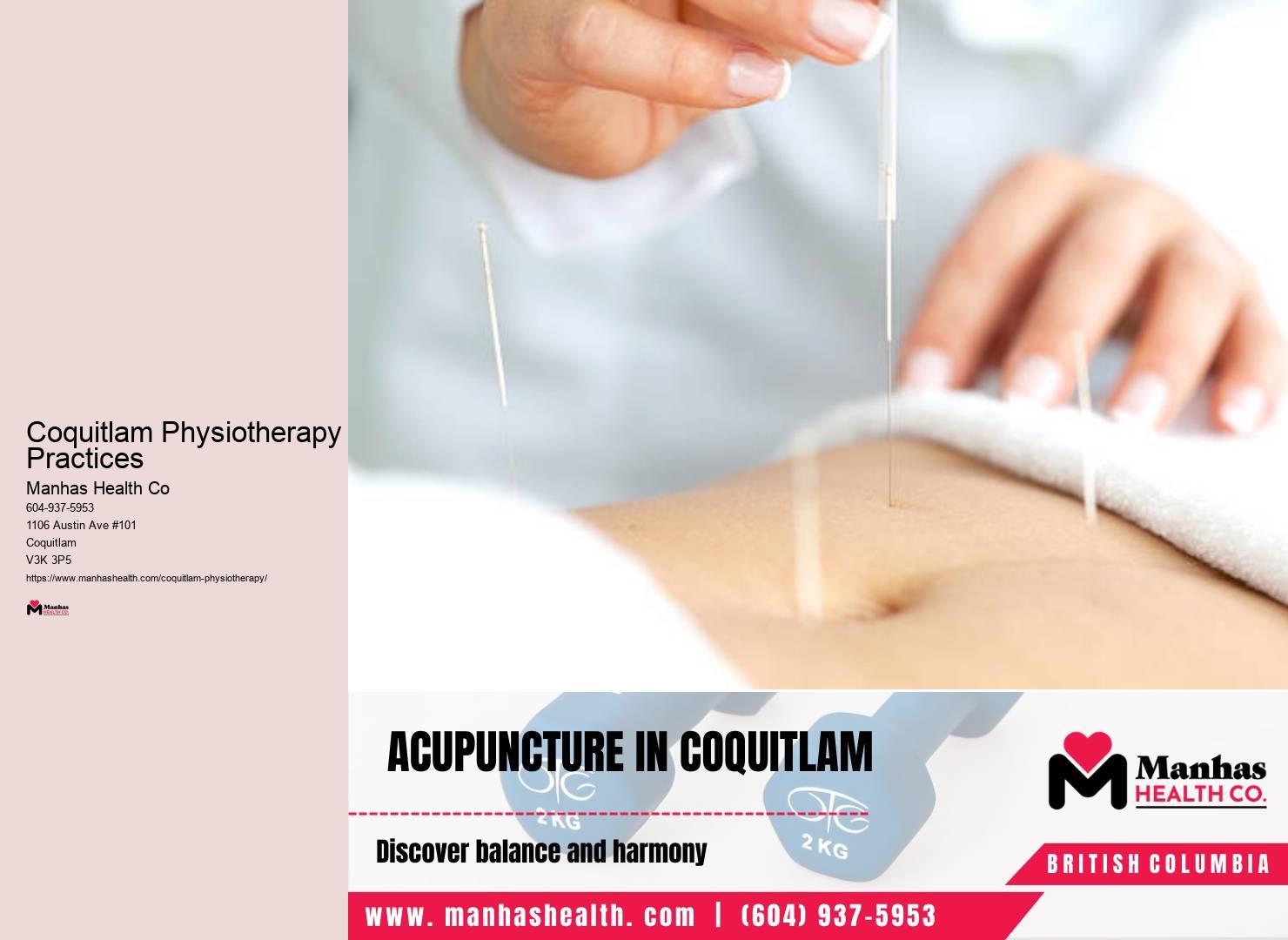 Personalized injury rehabilitation Coquitlam Physiotherapy Practices
