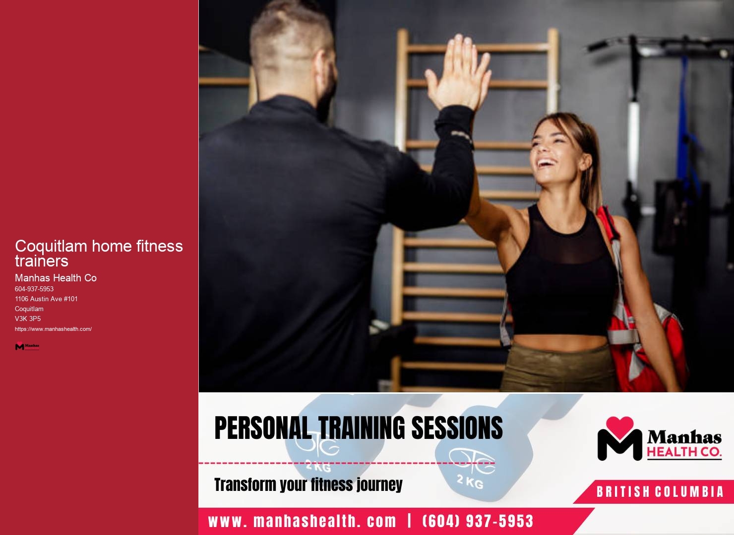 Personal Training Packages Near Me Coquitlam home fitness trainers