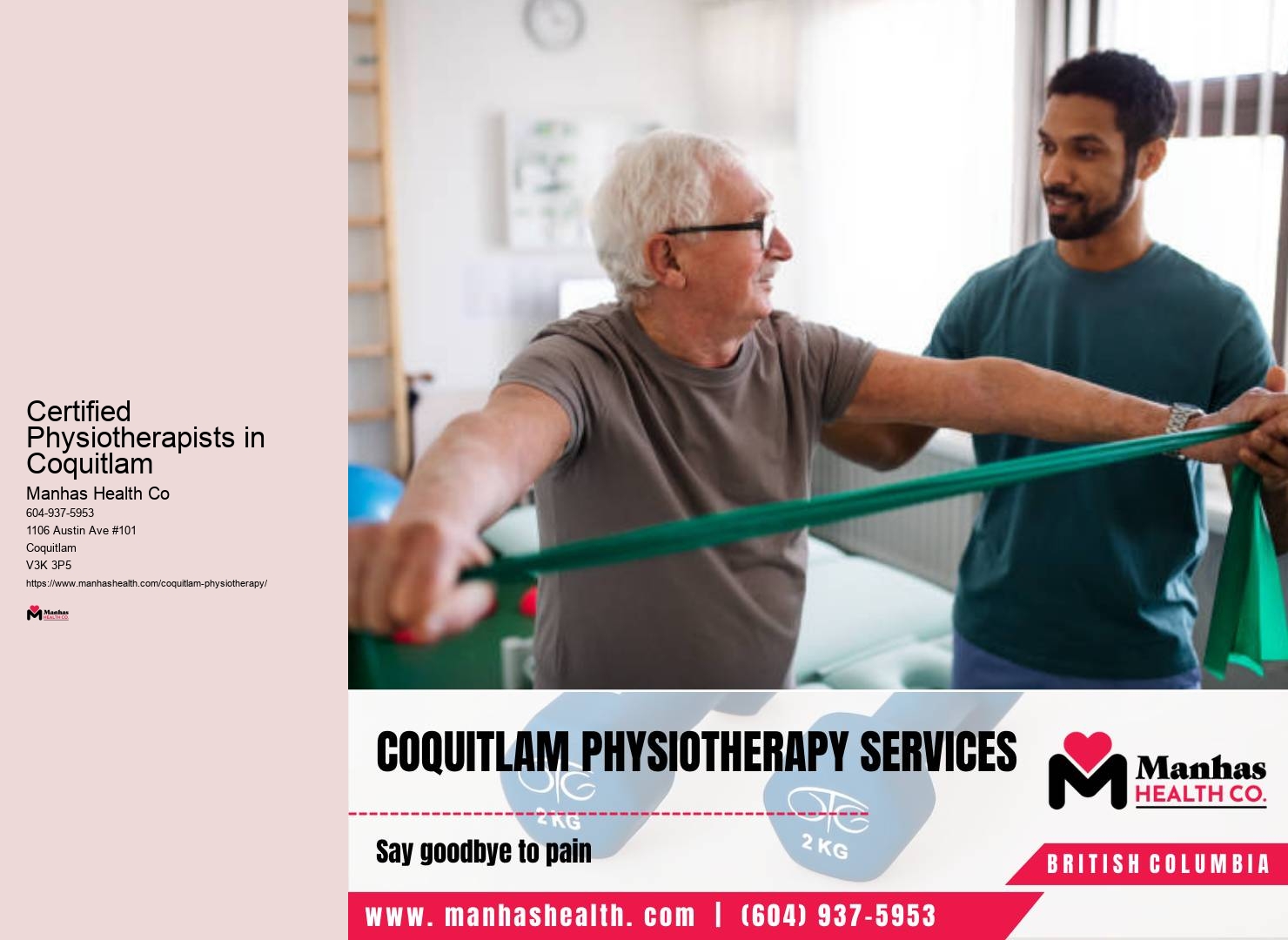 Coquitlam physiotherapy options for seniors