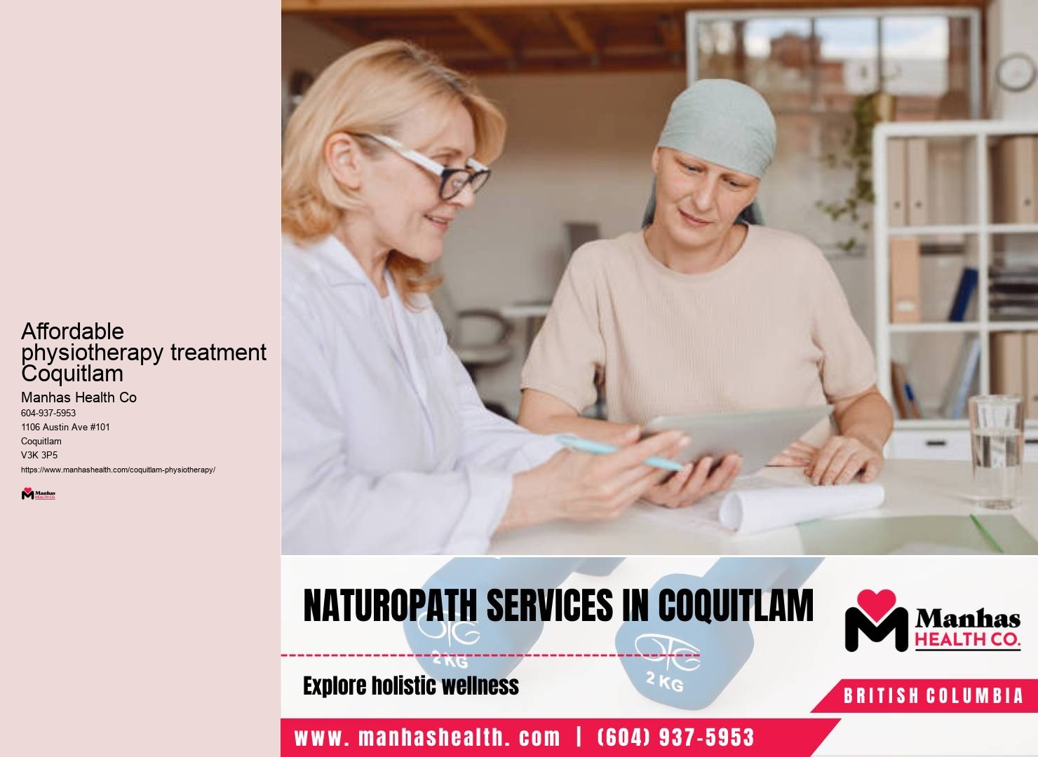 Effective exercise therapy Affordable physiotherapy treatment Coquitlam
