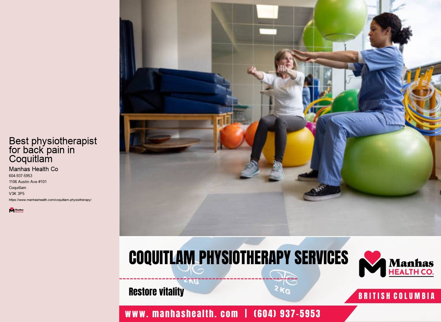 Physiotherapy testimonials Best physiotherapist for back pain in Coquitlam