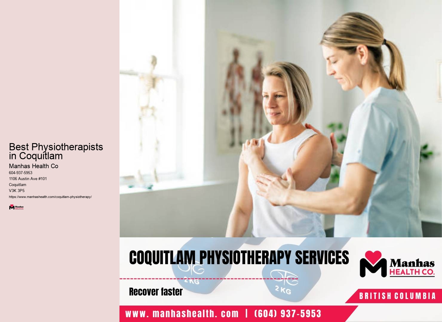 Post-surgery rehabilitation clinic Best Physiotherapists in Coquitlam
