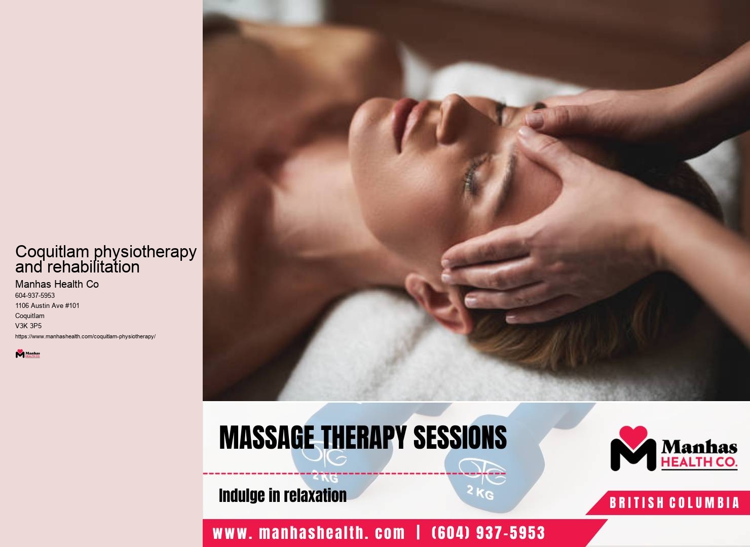 Physiotherapy sessions Coquitlam physiotherapy and rehabilitation