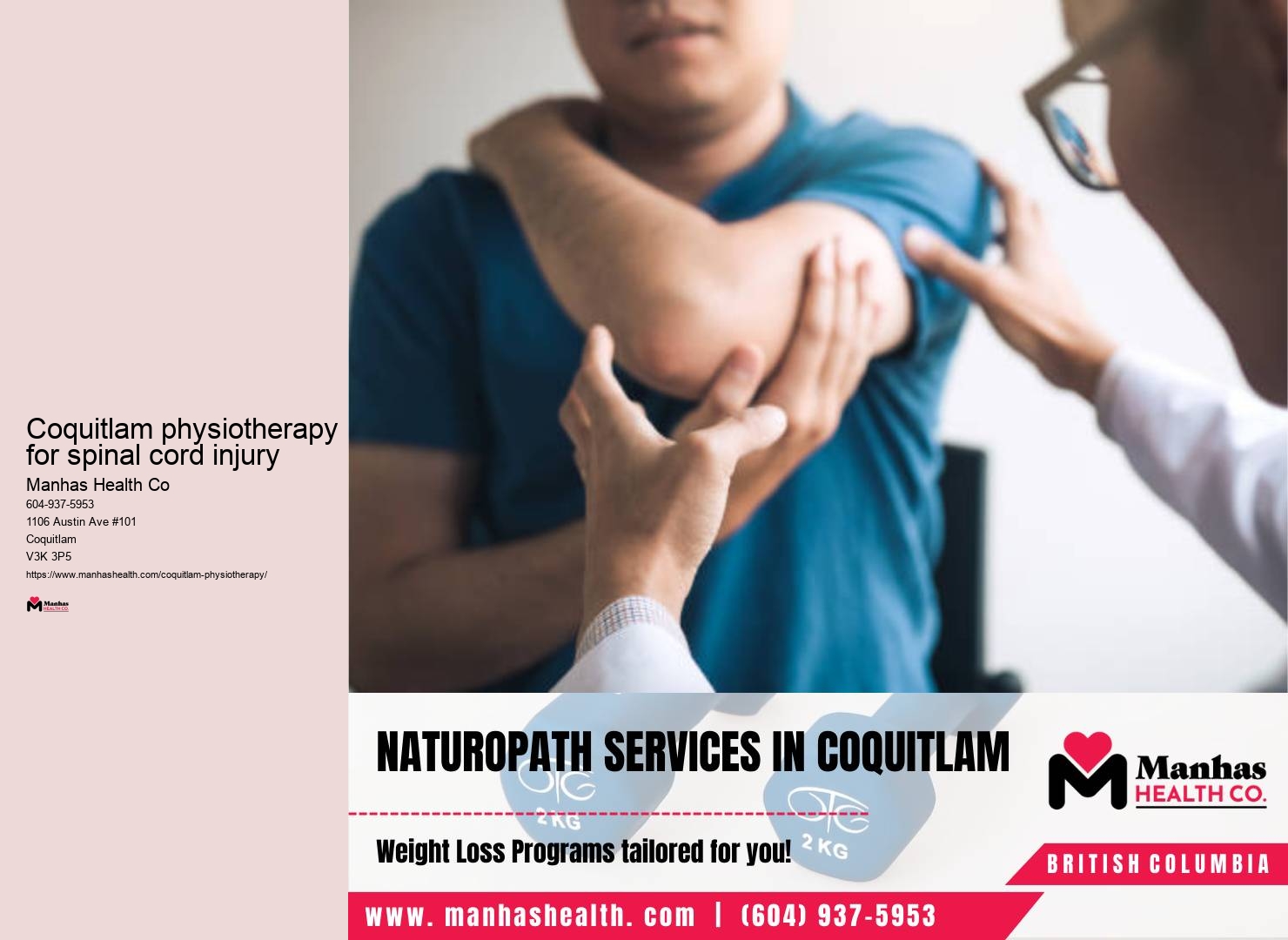 Physiotherapy exercises for neck pain Coquitlam physiotherapy for spinal cord injury