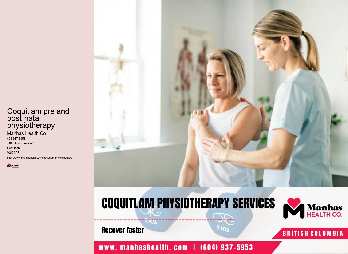 Coquitlam pre and post-natal physiotherapy neuro physiotherapy