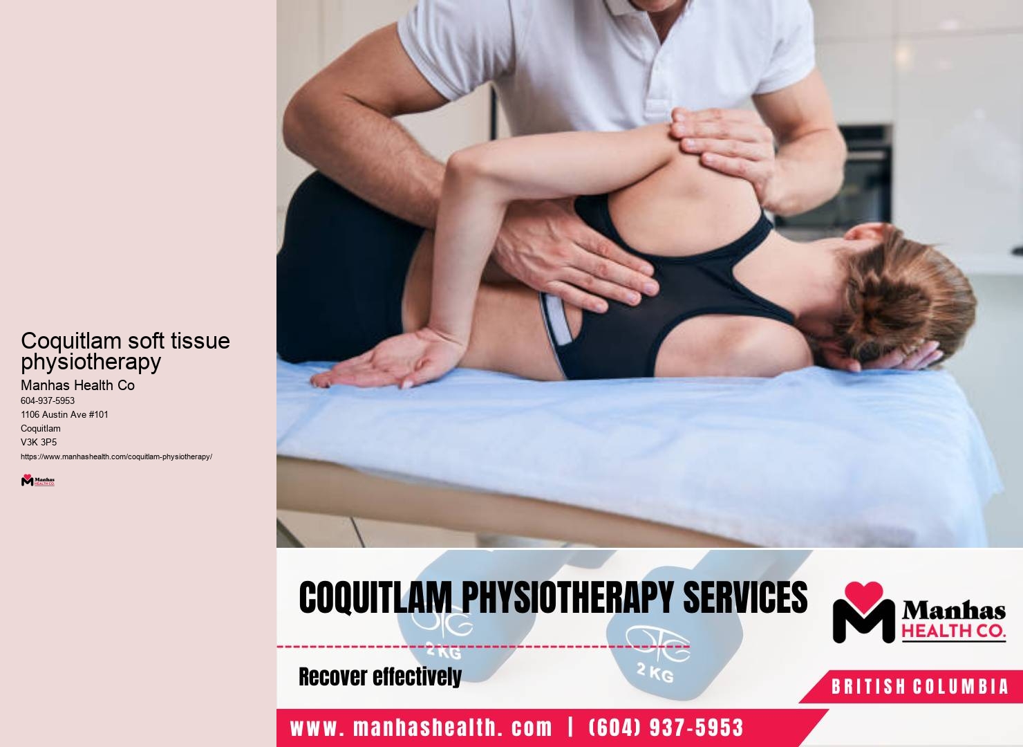Physiotherapy for lower back pain near me Coquitlam soft tissue physiotherapy